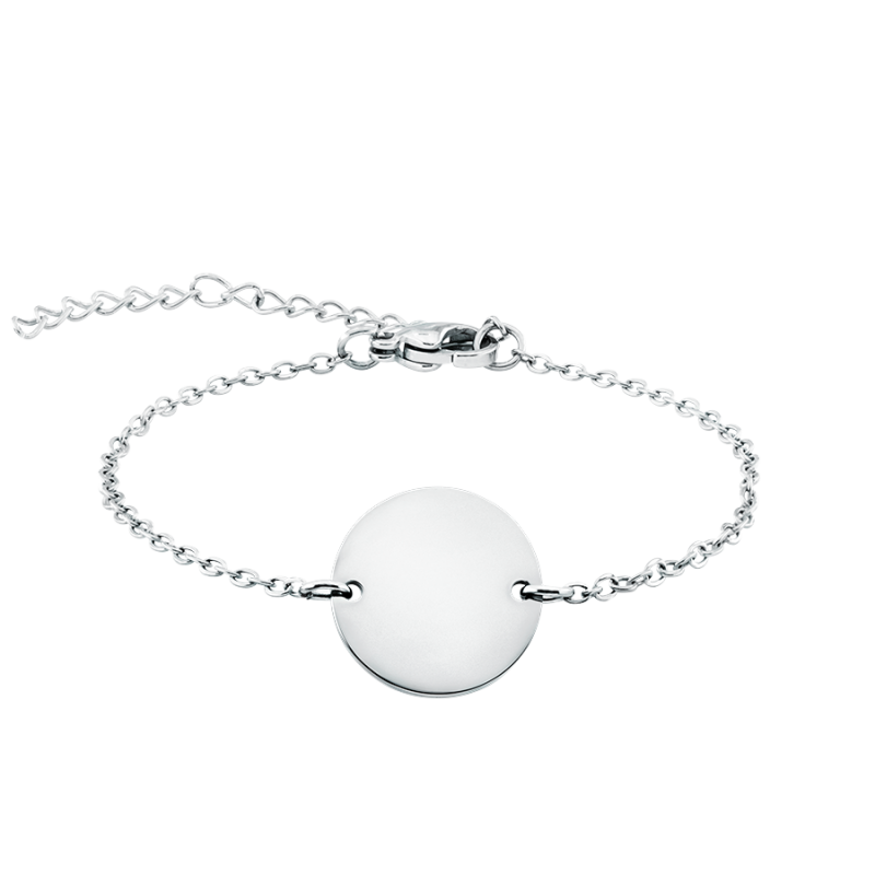 Personligt cirkelarmband - Silver - 60