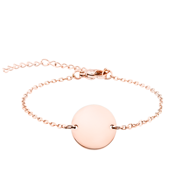 Personligt cirkelarmband - Rosegold - 61